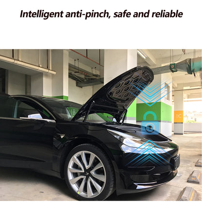 Electric Front Tailgate For Tesla Model Y Car Modified Frunk Lift Automatic Power APP Control Waterproof Speed Adjutsable System